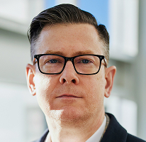 Directielid Alexander Hughes, CEO van een cryptohandelsbedrijf in portretfoto